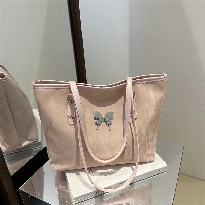 Silver Butterfly Tote Bag for Women Large Capacity — feature 20