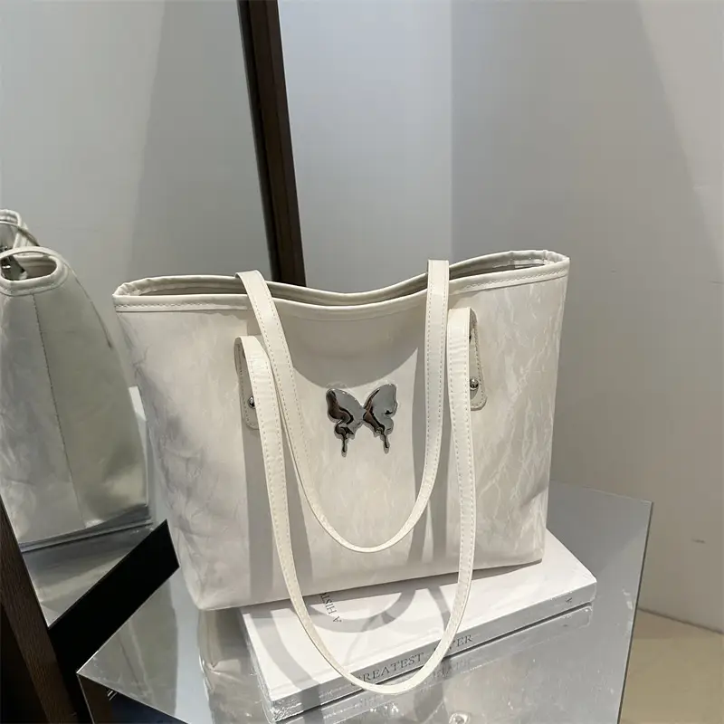 Silver Butterfly Tote Bag for Women Large Capacity — feature 21