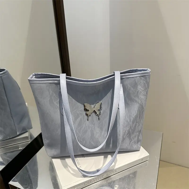 Silver Butterfly Tote Bag for Women Large Capacity — feature 23