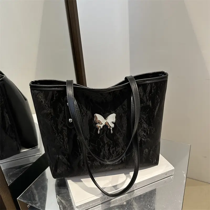 Silver Butterfly Tote Bag for Women Large Capacity — feature 24