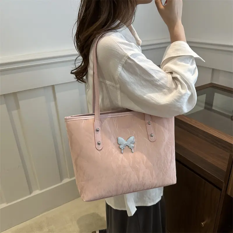 Silver Butterfly Tote Bag for Women Large Capacity — feature 29