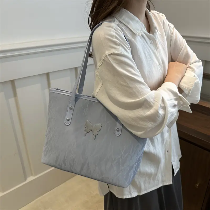 Silver Butterfly Tote Bag for Women Large Capacity — feature 31