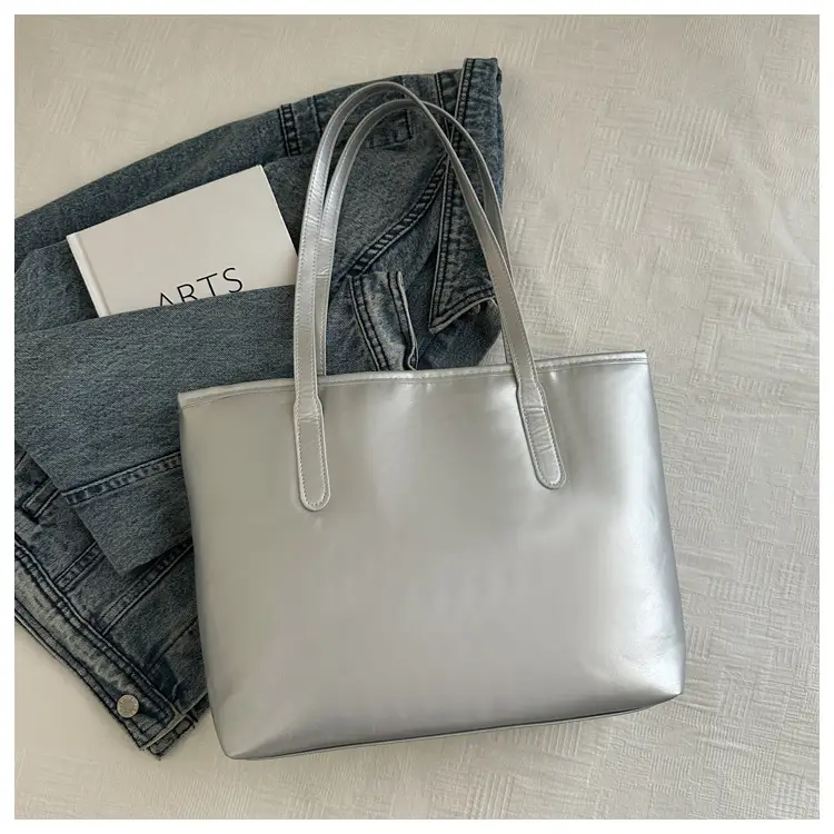 Silver Butterfly Tote Bag for Women Large Capacity — feature 6