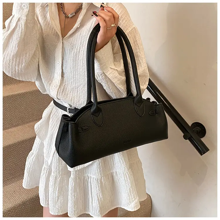 Black Korean Style Women's Tote Bag — feature 34