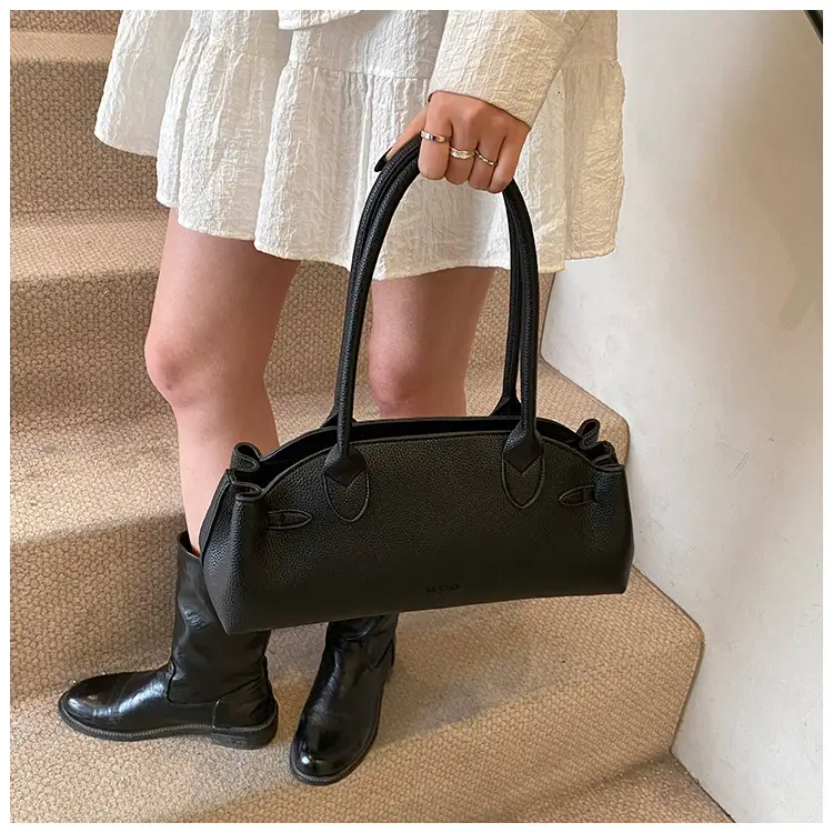 Black Korean Style Women's Tote Bag — feature 35