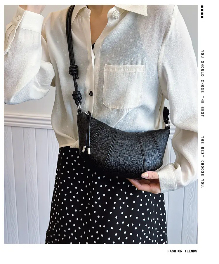 Women's Cream Crossbody Bag with Pearl Chain — feature 1