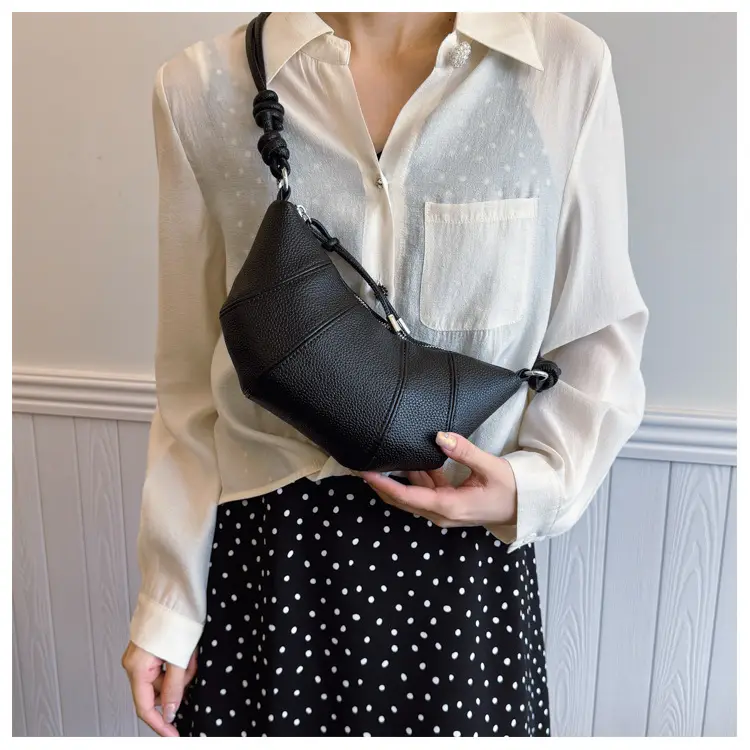 Women's Cream Crossbody Bag with Pearl Chain — feature 15