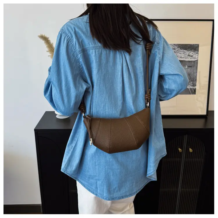 Women's Cream Crossbody Bag with Pearl Chain — feature 19