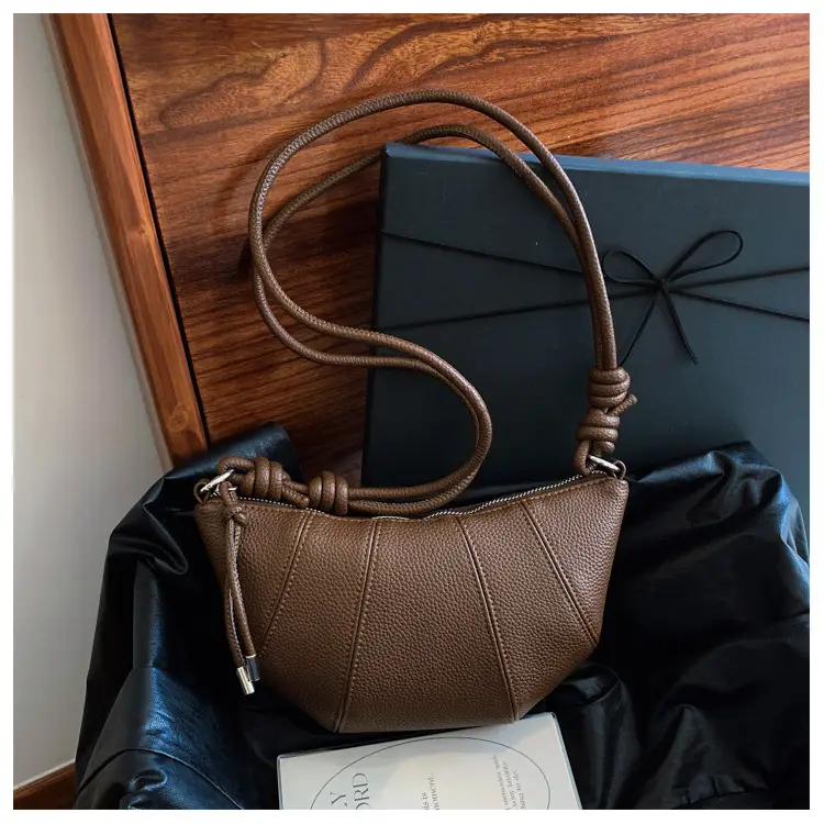 Women's Cream Crossbody Bag with Pearl Chain — feature 33