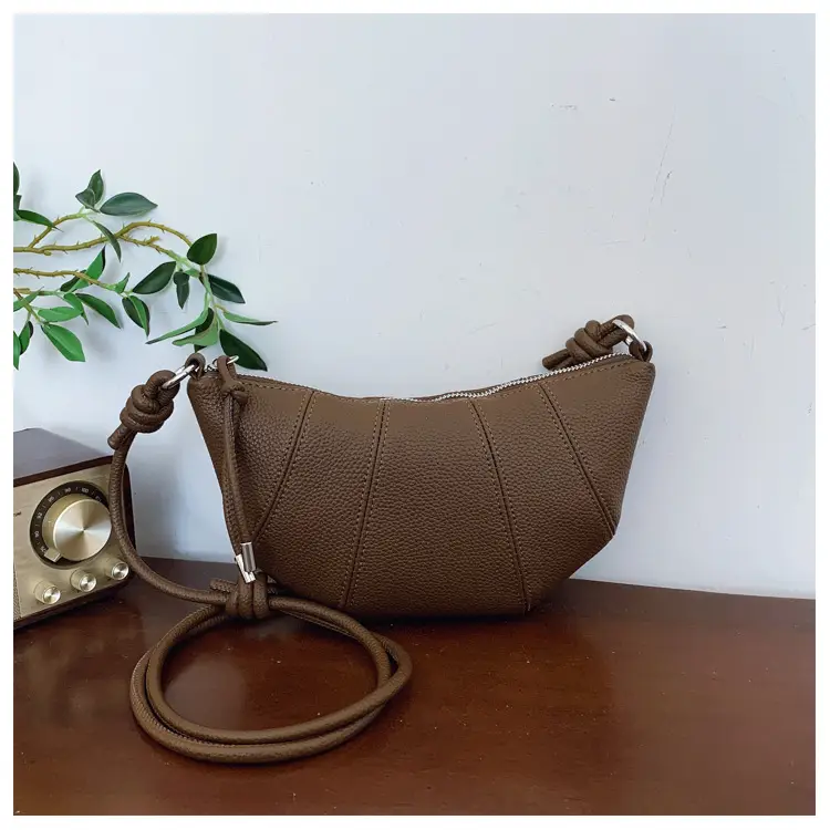 Women's Cream Crossbody Bag with Pearl Chain — feature 34