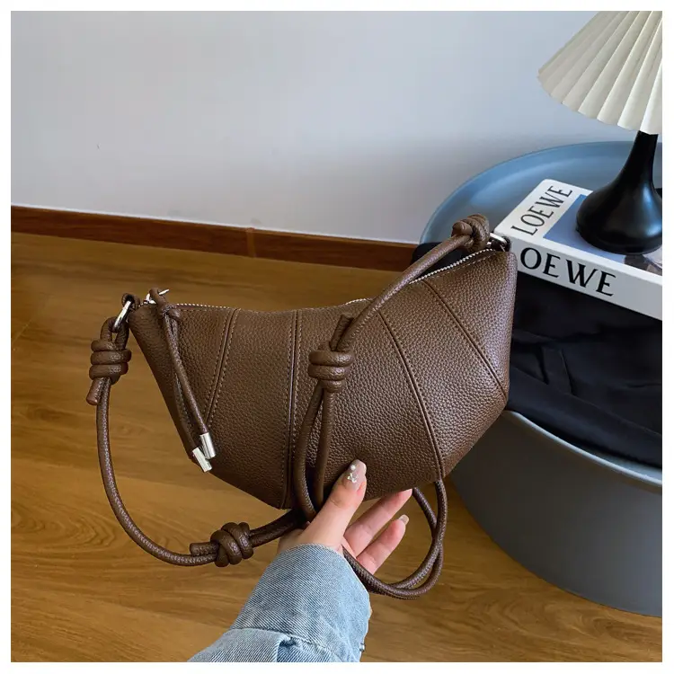 Women's Cream Crossbody Bag with Pearl Chain — feature 35