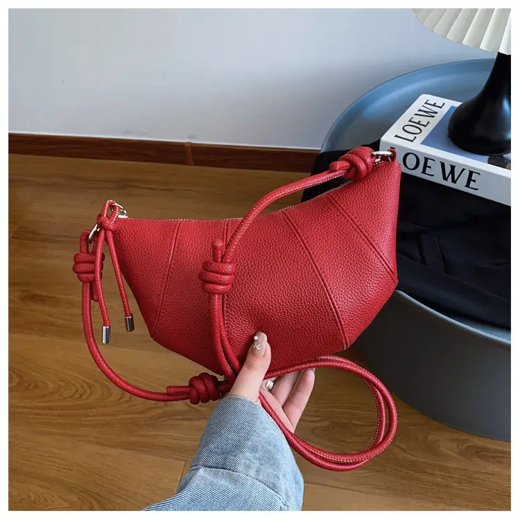 Women's Cream Crossbody Bag with Pearl Chain — feature 38