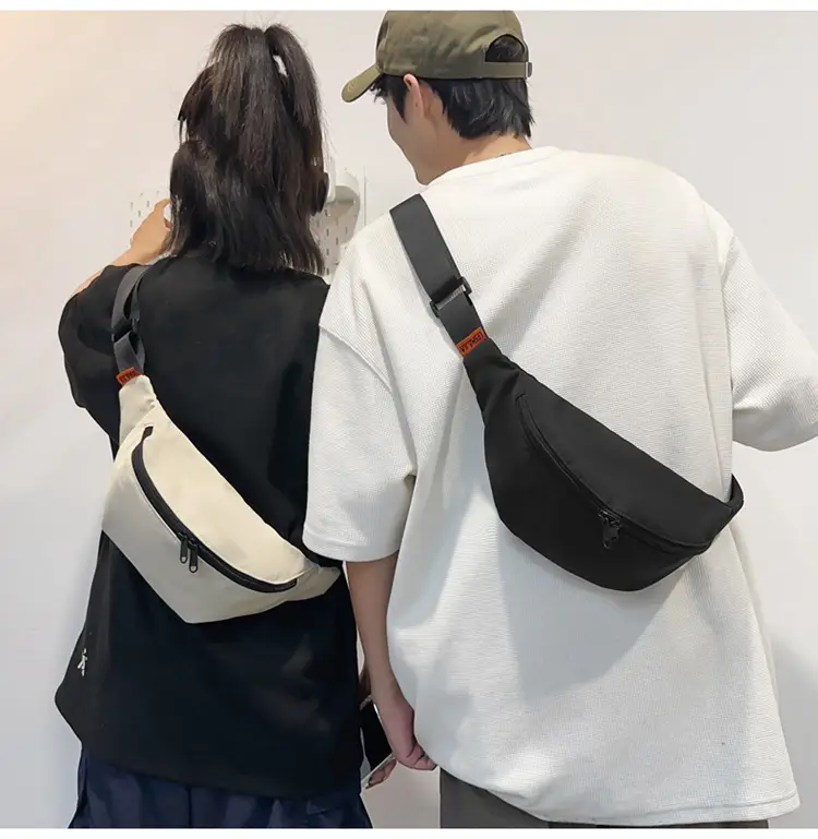 Men's Black Waterproof Crossbody Bag with Adjustable Strap — feature 8
