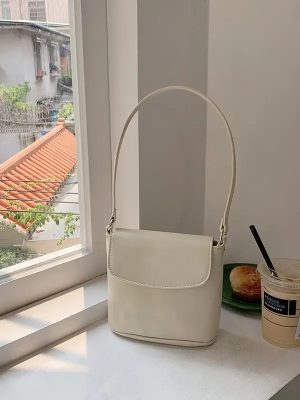 Red Korean Ins-Style Underarm Bag for Women - Image 8