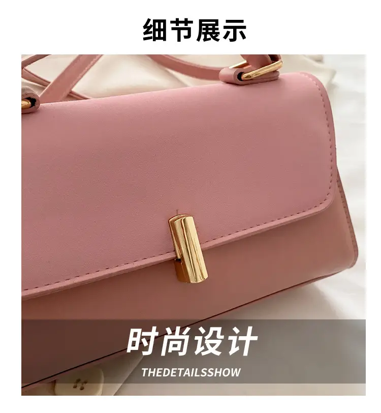 2025 Women's Black Retro Commuter Bag with Lock Buckle — feature 4
