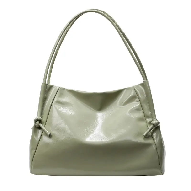 Large Capacity Korean Style Shoulder Bag Solid Color Elegant Design - Image 10