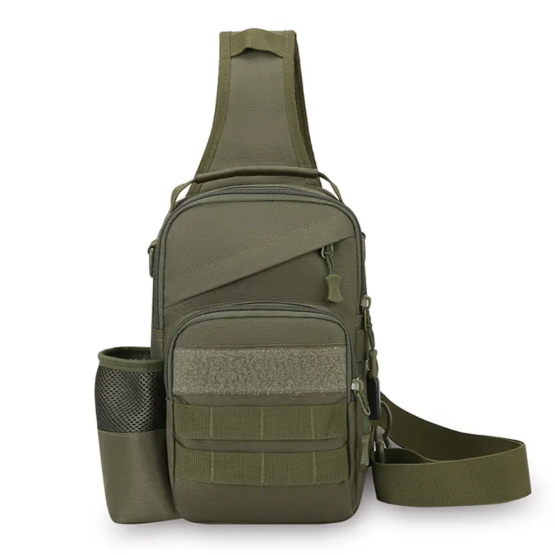 Men Tactical Shoulder Bag Tan Multi-Use Travel Cycling Backpack - Image 3