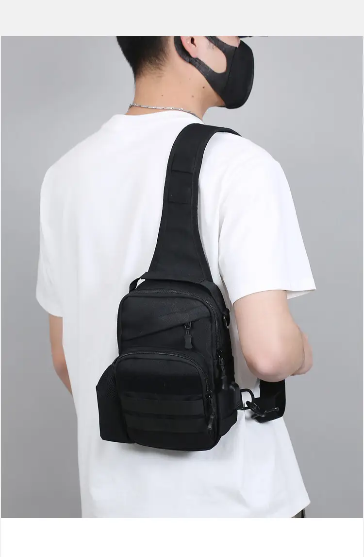 Men Tactical Shoulder Bag Tan Multi-Use Travel Cycling Backpack — feature 13