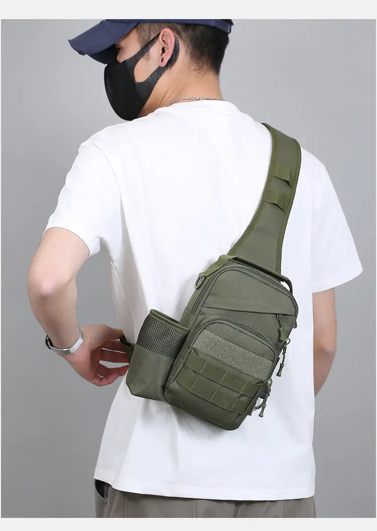 Men Tactical Shoulder Bag Tan Multi-Use Travel Cycling Backpack — feature 16