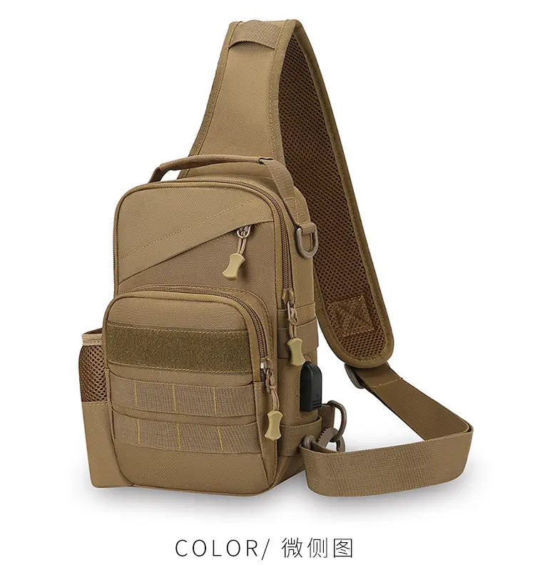 Men Tactical Shoulder Bag Tan Multi-Use Travel Cycling Backpack — feature 25
