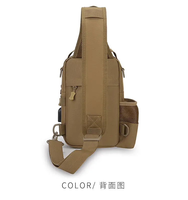 Men Tactical Shoulder Bag Tan Multi-Use Travel Cycling Backpack — feature 27