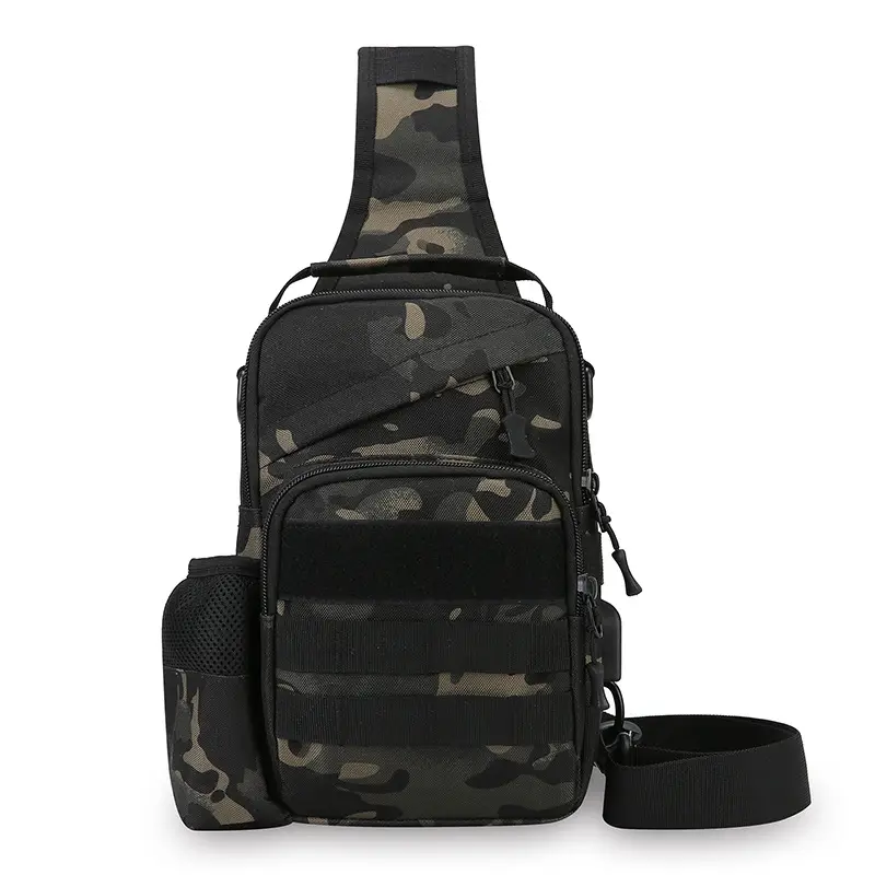 Men Tactical Shoulder Bag Tan Multi-Use Travel Cycling Backpack - Image 4