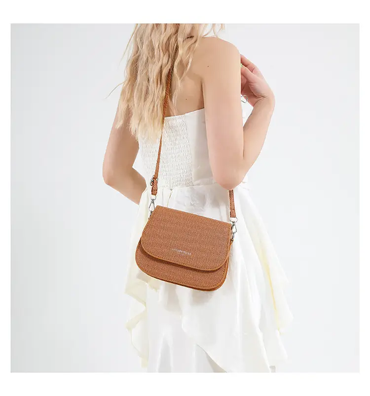 Women's Grey Saddle Crossbody Bag 2025 New Trendy — feature 22