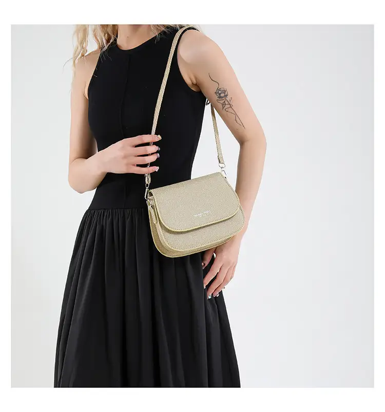 Women's Grey Saddle Crossbody Bag 2025 New Trendy — feature 30