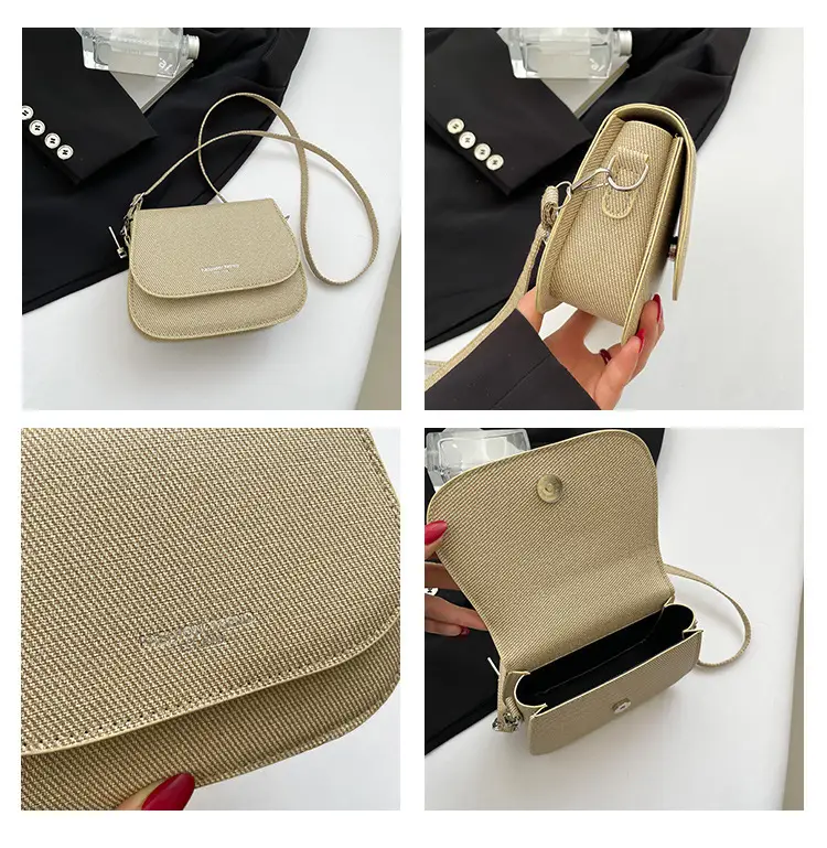 Women's Grey Saddle Crossbody Bag 2025 New Trendy — feature 9