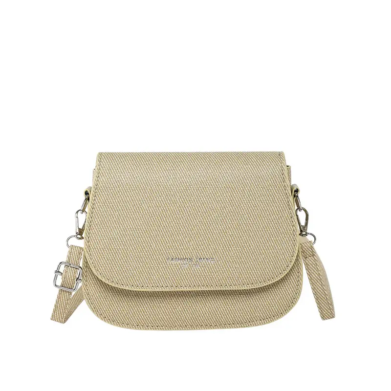 Women's Grey Saddle Crossbody Bag 2025 New Trendy - Image 3