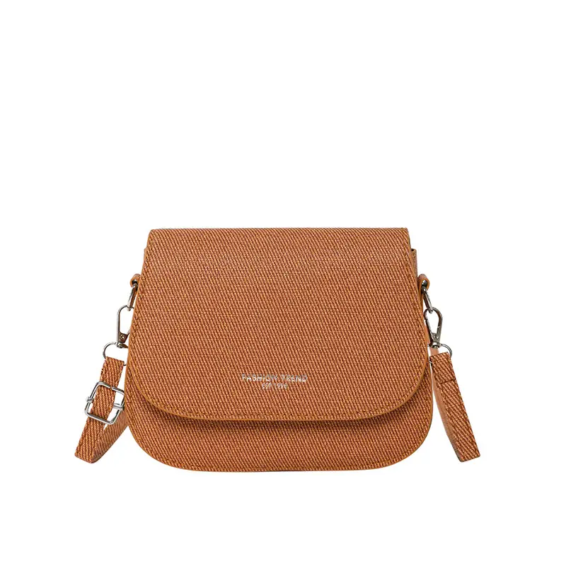 Women's Grey Saddle Crossbody Bag 2025 New Trendy - Image 4