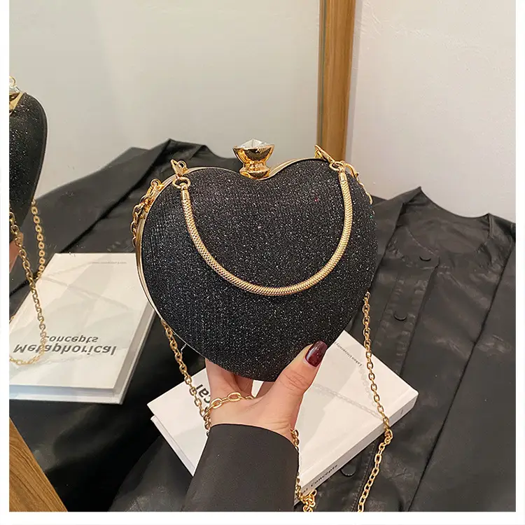 Heart Shaped Gold Chain Women's Bag — feature 24