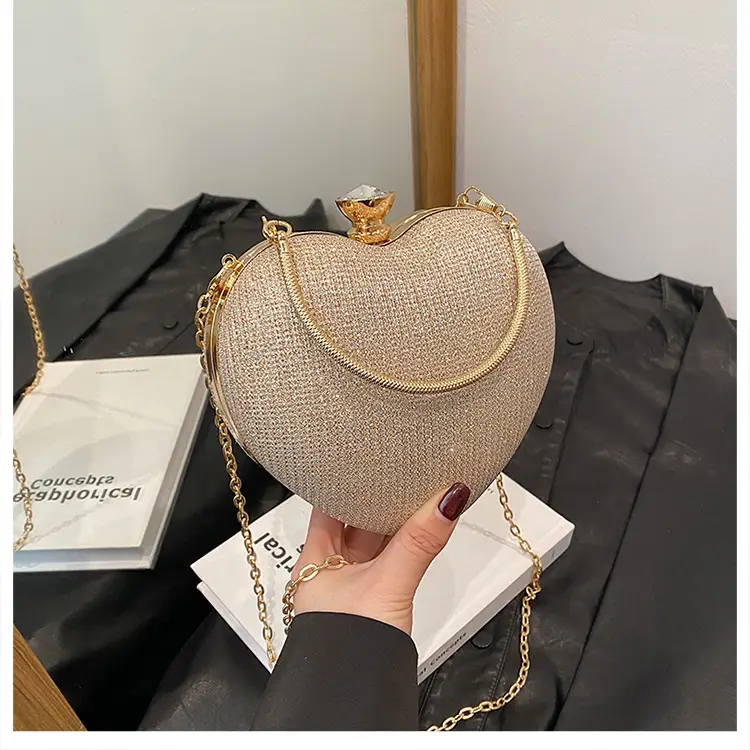 Heart Shaped Gold Chain Women's Bag — feature 25