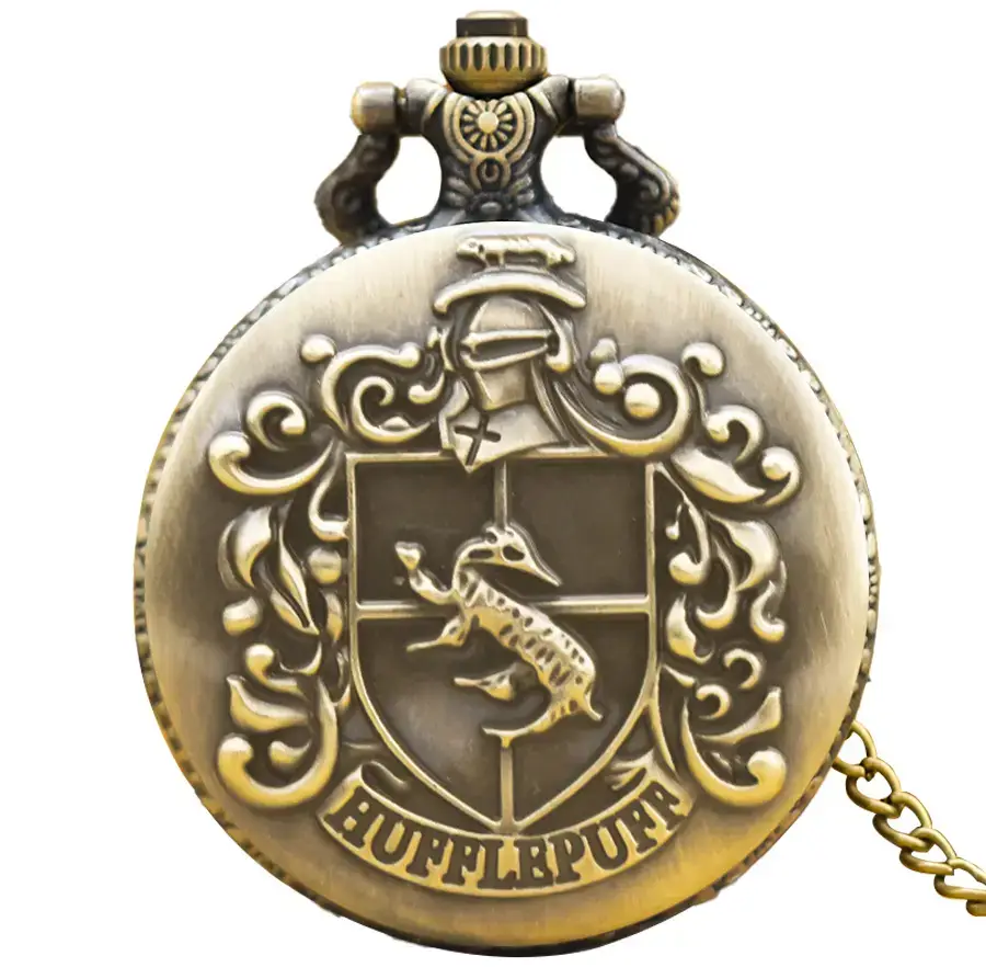 Gryffindor Quilted Pocket Watch with Chain - Image 2