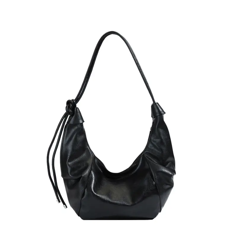 Women's Cream Korean Ins Retro Soft Leather Bag - Image 9