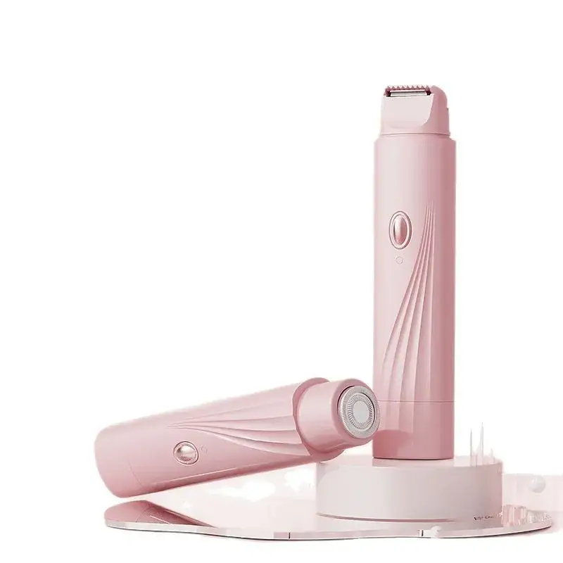 Pink Wireless Hair Trimmer with USB Charging