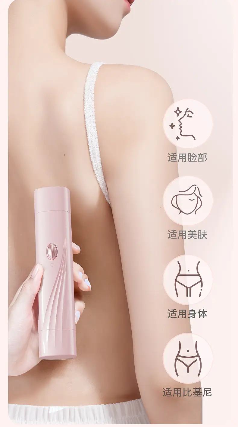 Pink Wireless Hair Trimmer with USB Charging — feature 15