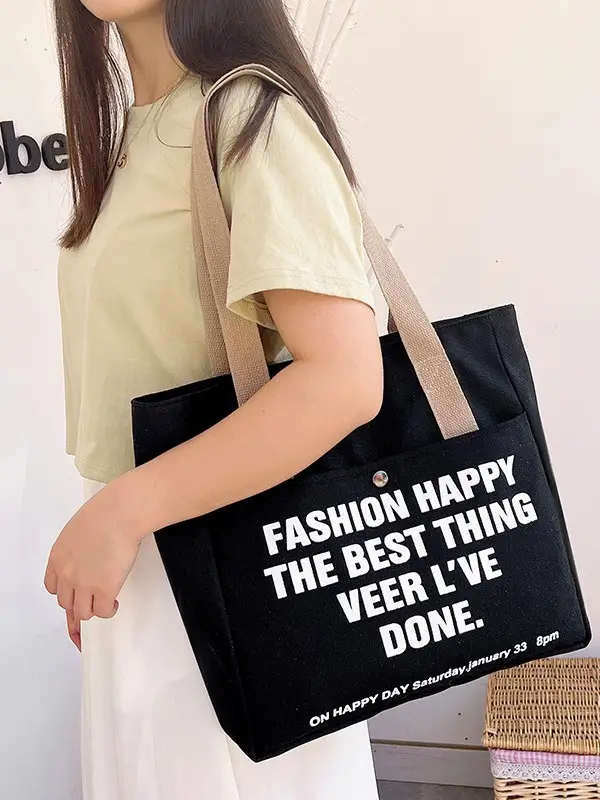2025 Spring Canvas Crossbody Bag Large Capacity - Image 4