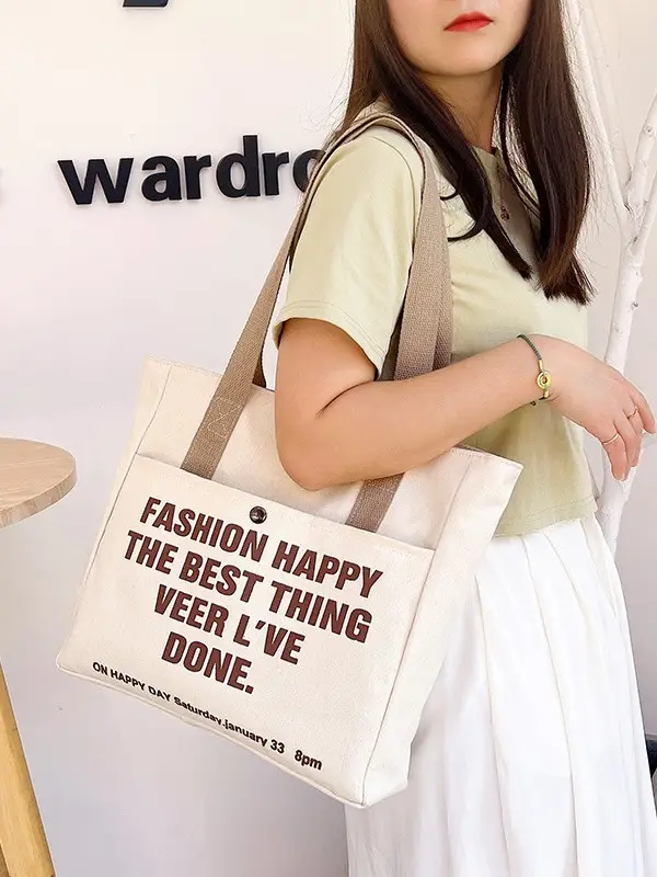 2025 Spring Canvas Crossbody Bag Large Capacity - Image 5