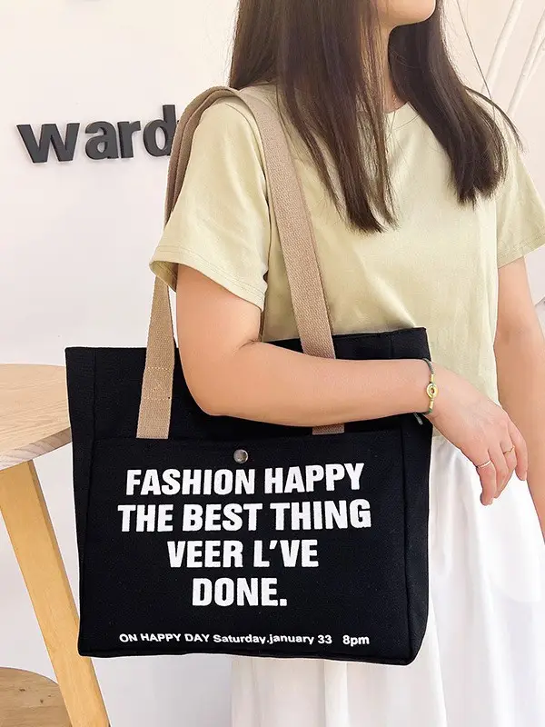 2025 Spring Canvas Crossbody Bag Large Capacity - Image 6