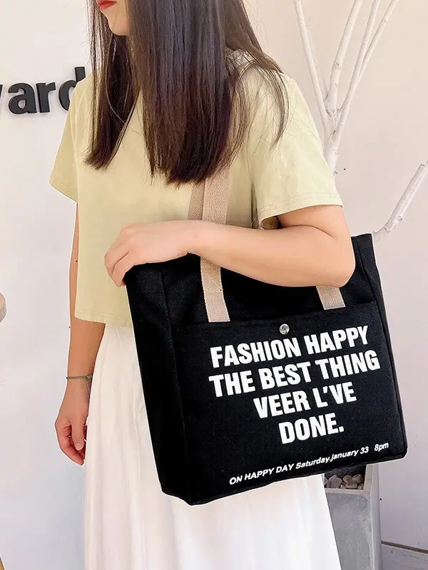 2025 Spring Canvas Crossbody Bag Large Capacity - Image 7
