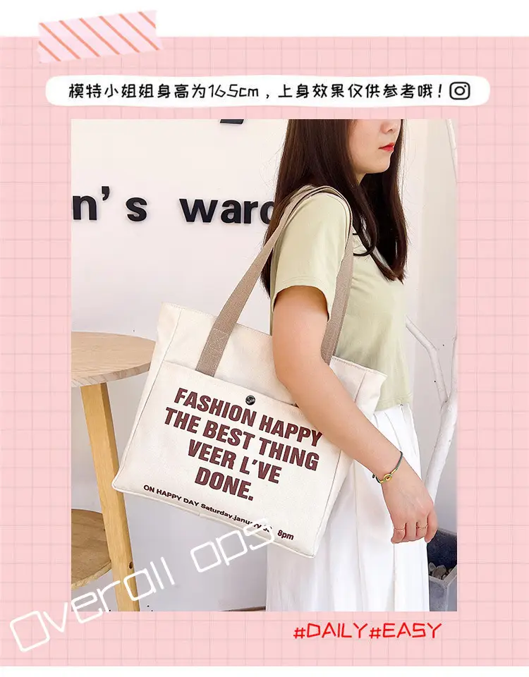 2025 Spring Canvas Crossbody Bag Large Capacity — feature 26