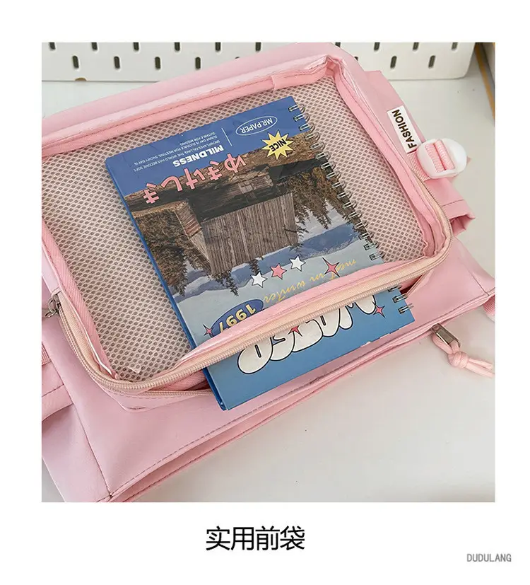 Japanese Style Transparent Bar Bag Pvc Board Campus Versatile Large Capacity Simple Shoulder Crossbody Bag Girl Bag — feature 17