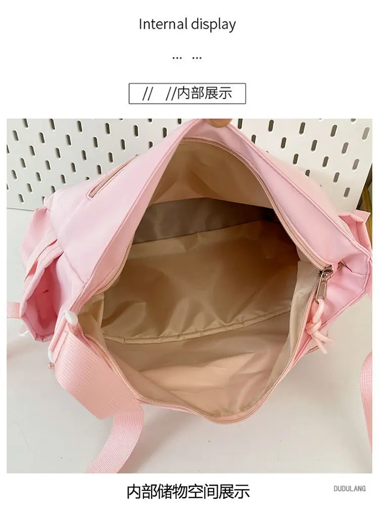Japanese Style Transparent Bar Bag Pvc Board Campus Versatile Large Capacity Simple Shoulder Crossbody Bag Girl Bag — feature 18