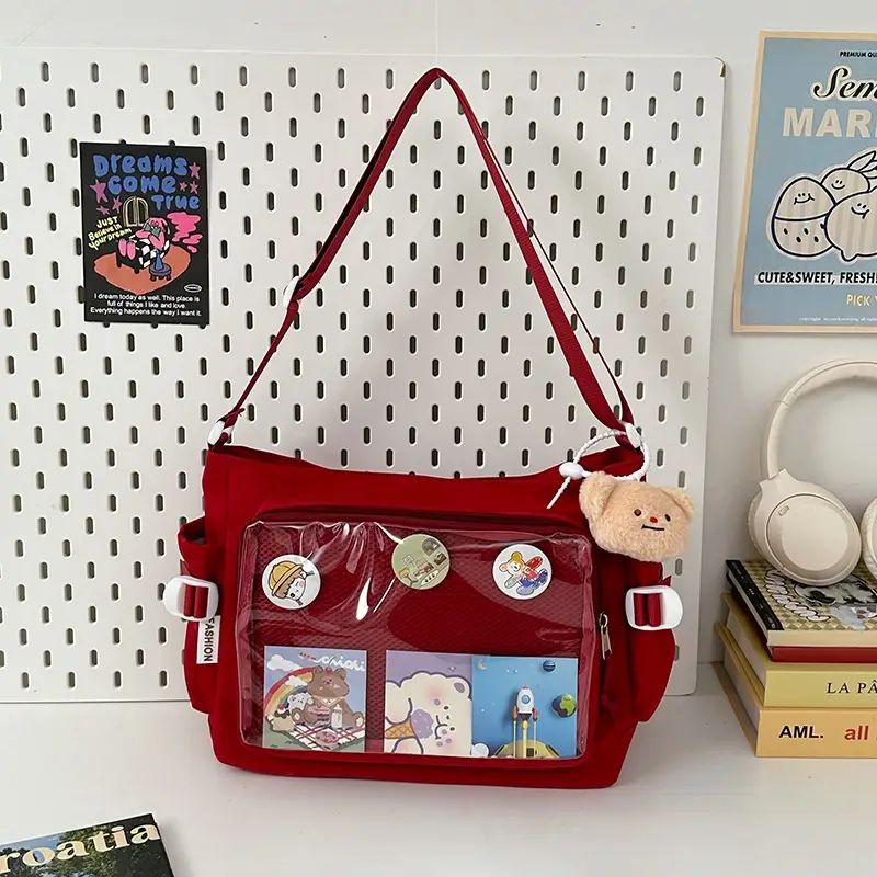Japanese Style Transparent Bar Bag Pvc Board Campus Versatile Large Capacity Simple Shoulder Crossbody Bag Girl Bag - Image 10
