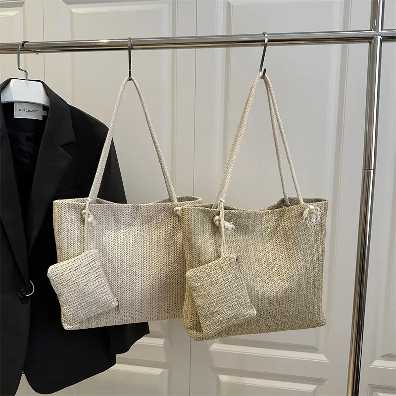 Straw Woven Mother-in-Law Bag for Women Large Capacity - Image 6