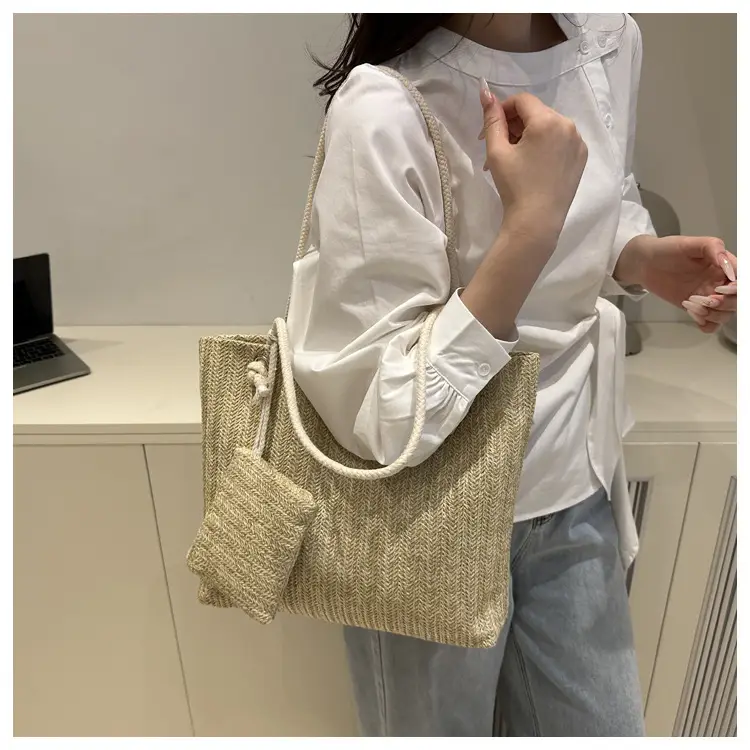 Straw Woven Mother-in-Law Bag for Women Large Capacity — feature 41