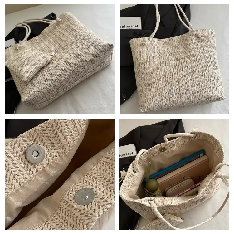 Straw Woven Mother-in-Law Bag for Women Large Capacity — feature 8