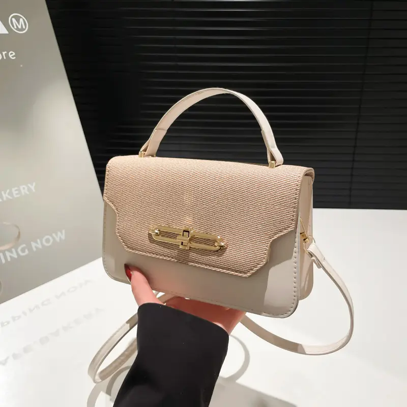Trendy Pu Texture Shoulder Bag for Women - Image 7