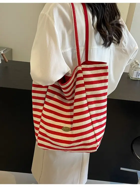 Striped Crossbody Bag for Women Large Capacity - Image 7
